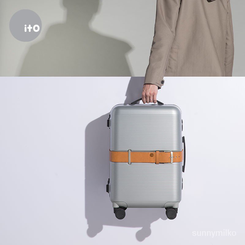 ITO Almond in Luxury Check-In Luggage Silver bRlC | Shopee Philippines