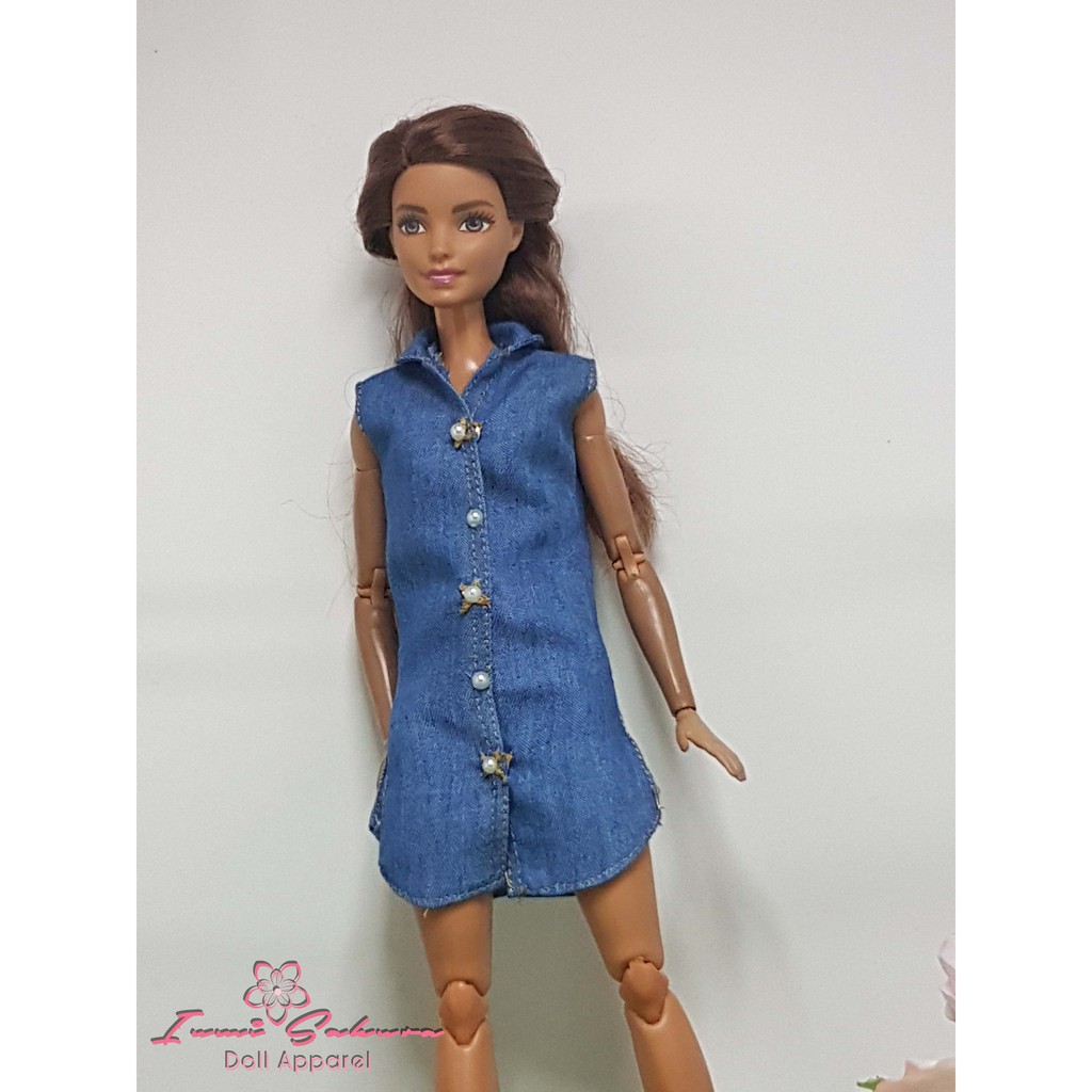 barbie denim dress