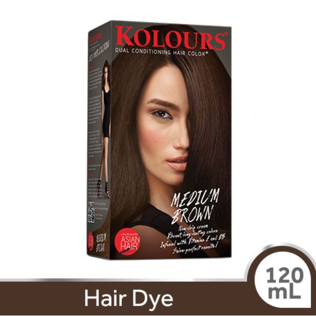 Kolours Hair Dye Medium Brown 120ml Shopee Philippines