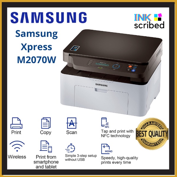 menta Escuchando Diplomacia Samsung Xpress M2070W Wireless Compact Monochrome Laser Printer with  Scan/Copy WiFi | Shopee Philippines