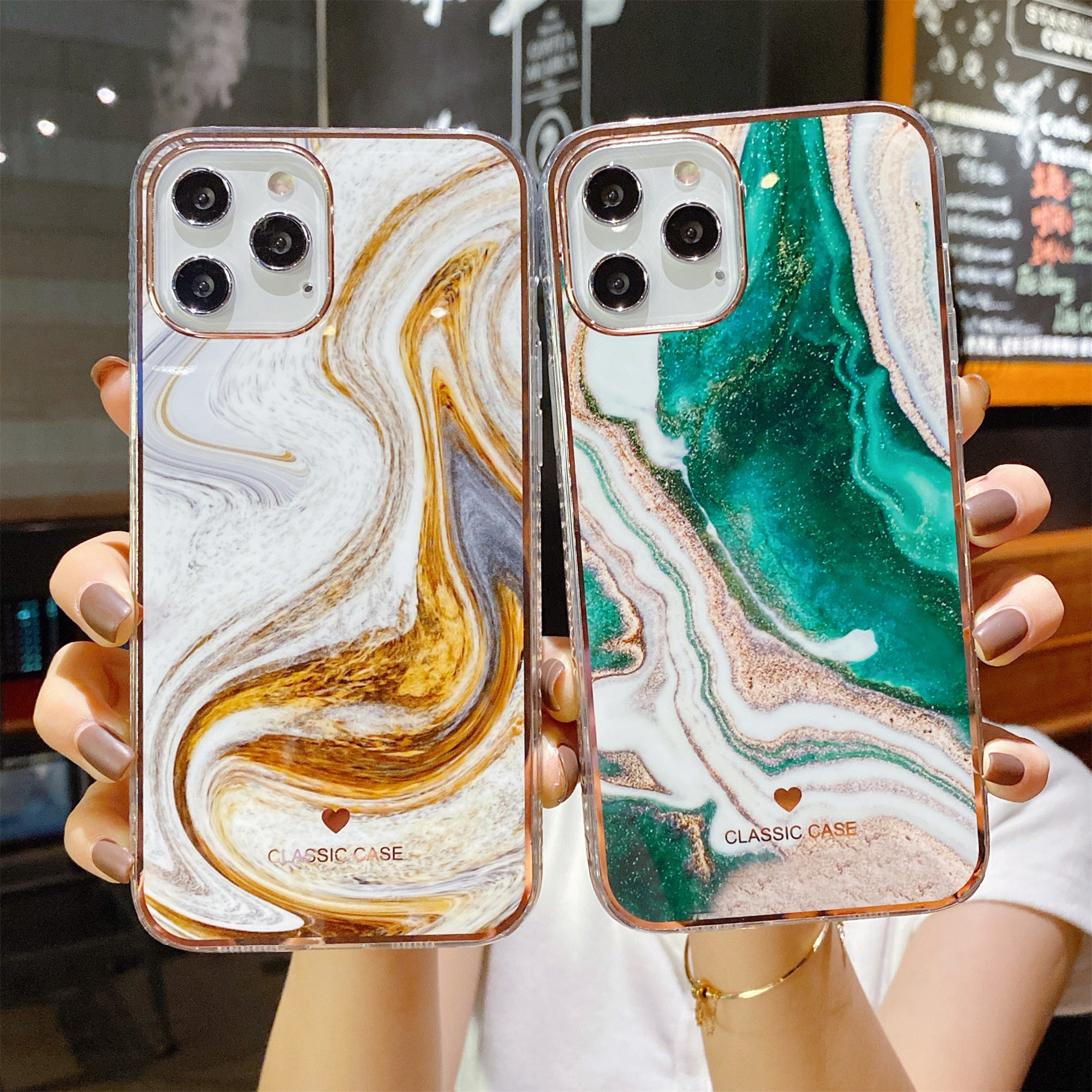 Phone Case Blue And White Marble Phone Case For Iphone 7 8 Se2 7p 8p X Xr Xs Xsmax 11 11pro 11promax Shopee Philippines