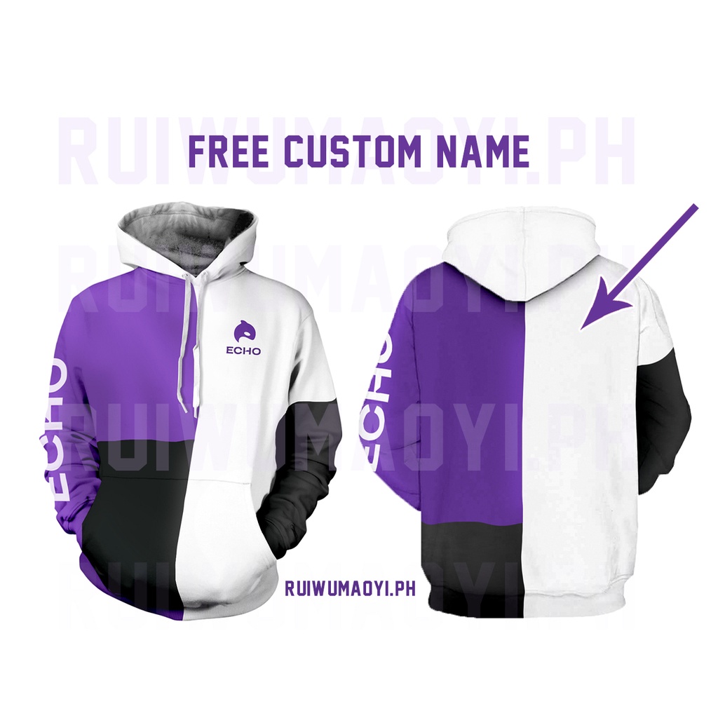 ECHO Windbreaker Hoodie Jersey ECHO ESPORT SPECIAL MPL S8 FREE NICKNAME Shopee Philippines