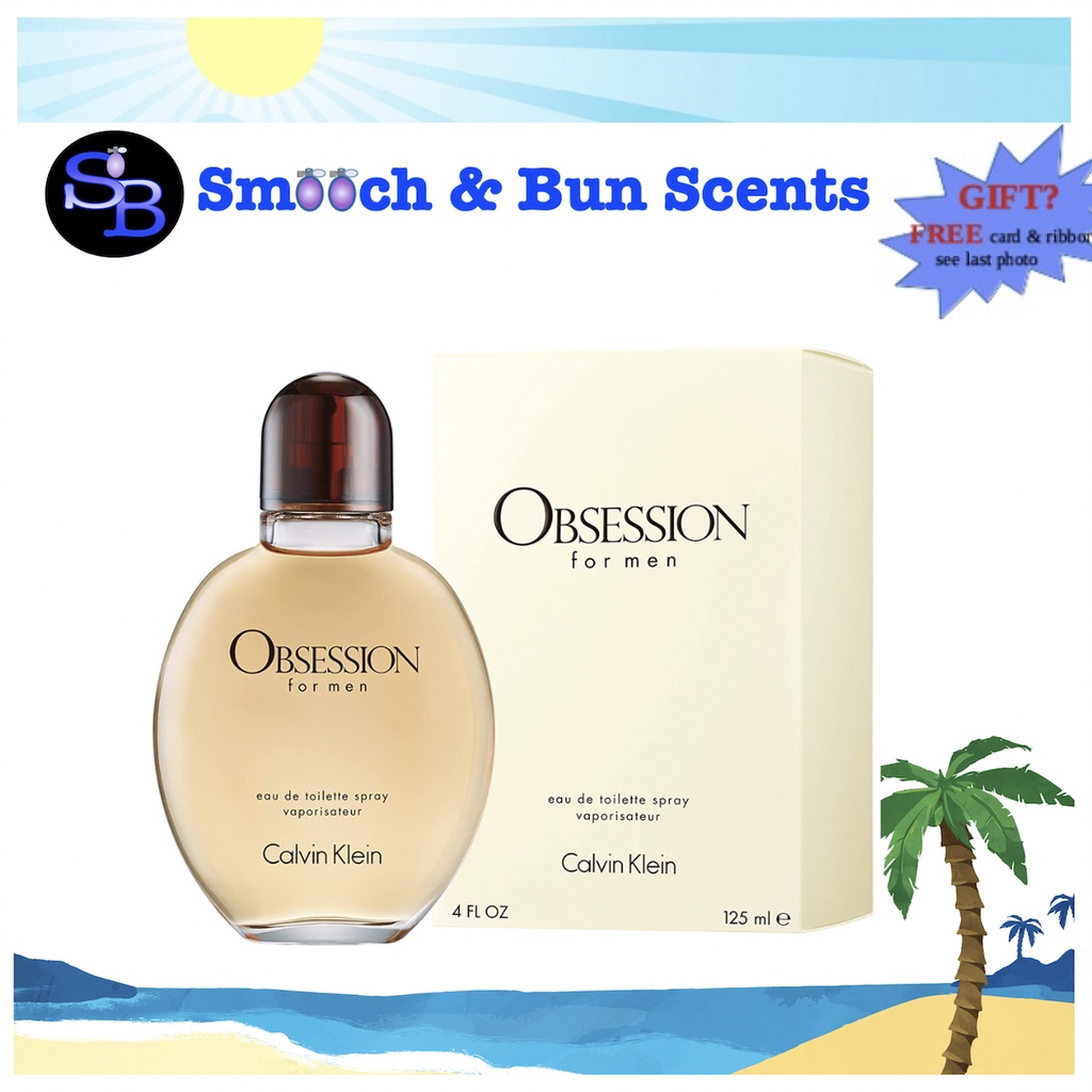 Authentic CK Obsession for Men EDT (Eau de Toilette) 125ml Perfume