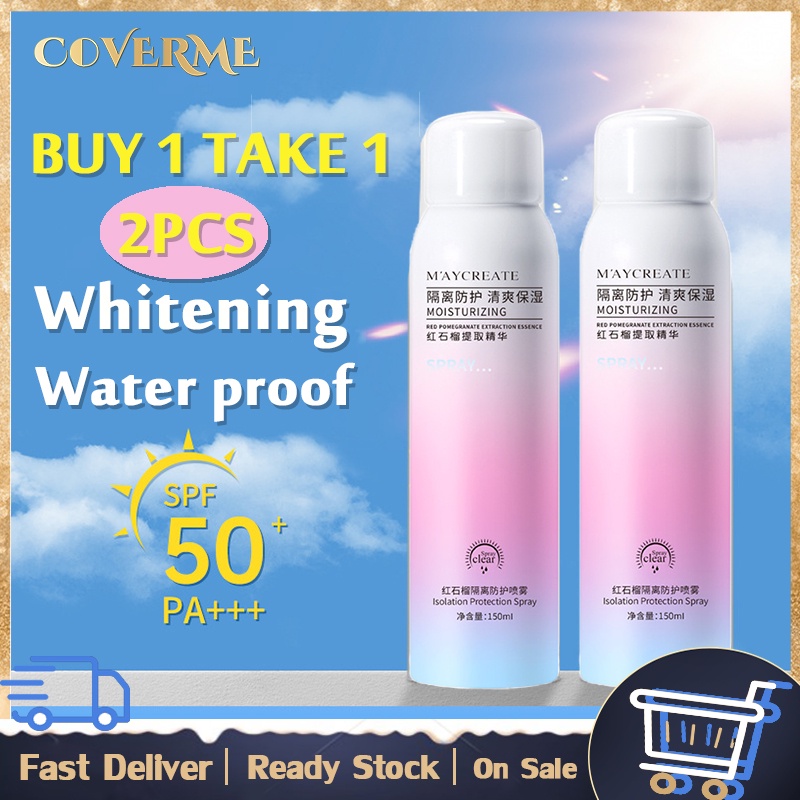 BUY 1 TAKE 1 Maycreate Skin Whitening Spray spf 50 Sunscreen Face Body