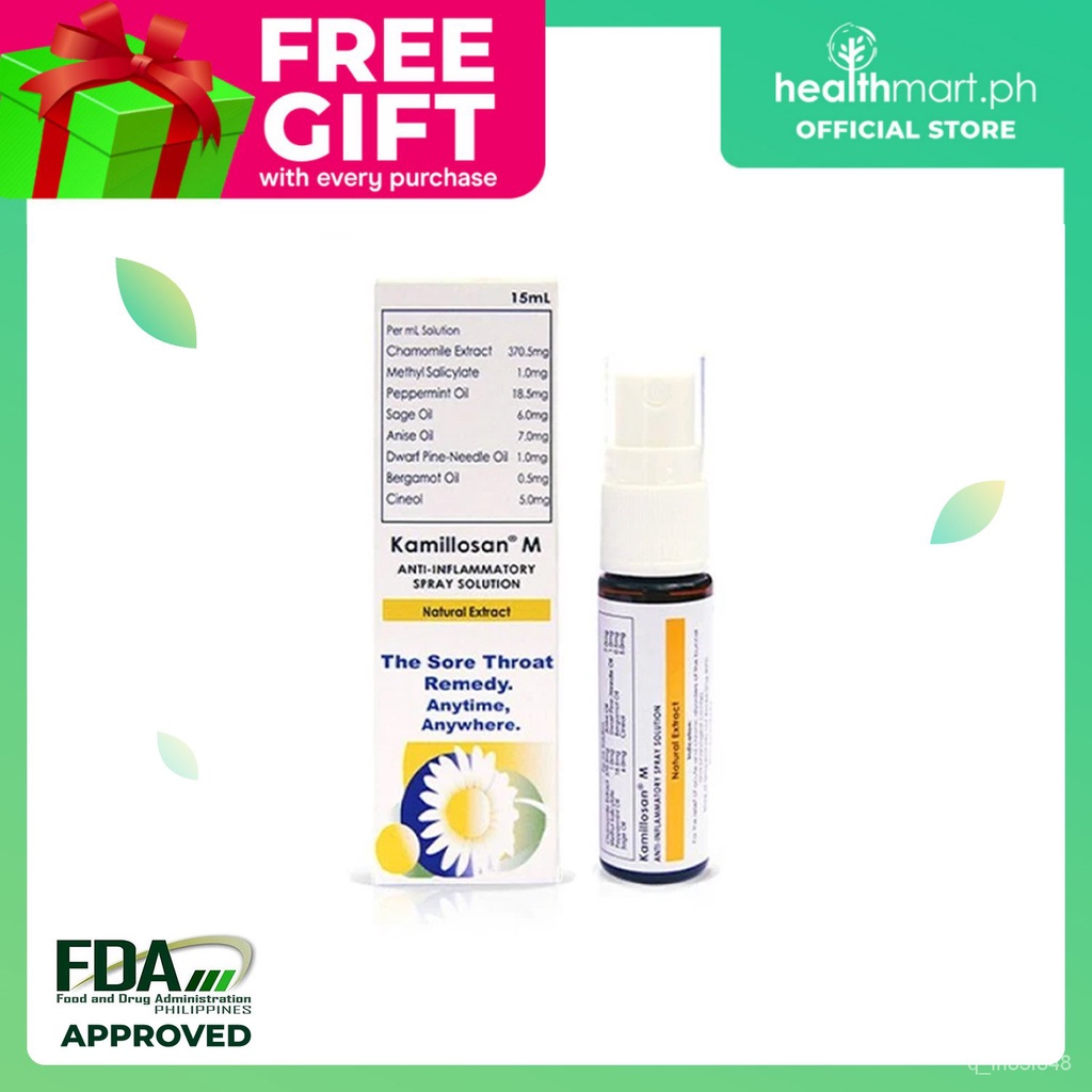 Kamillosan M Throat Spray Sore Throat Spray Shopee Philippines