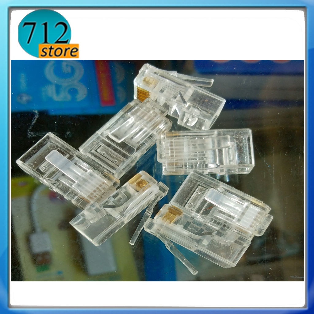 RJ45 CAT6 CAT5E PASS THROUGH for easy crimping | Shopee Philippines