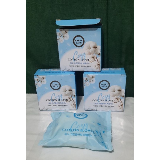 Cozy Cotton Flower Korean Bath Soap / 100 Authentic / HAPPY BATH