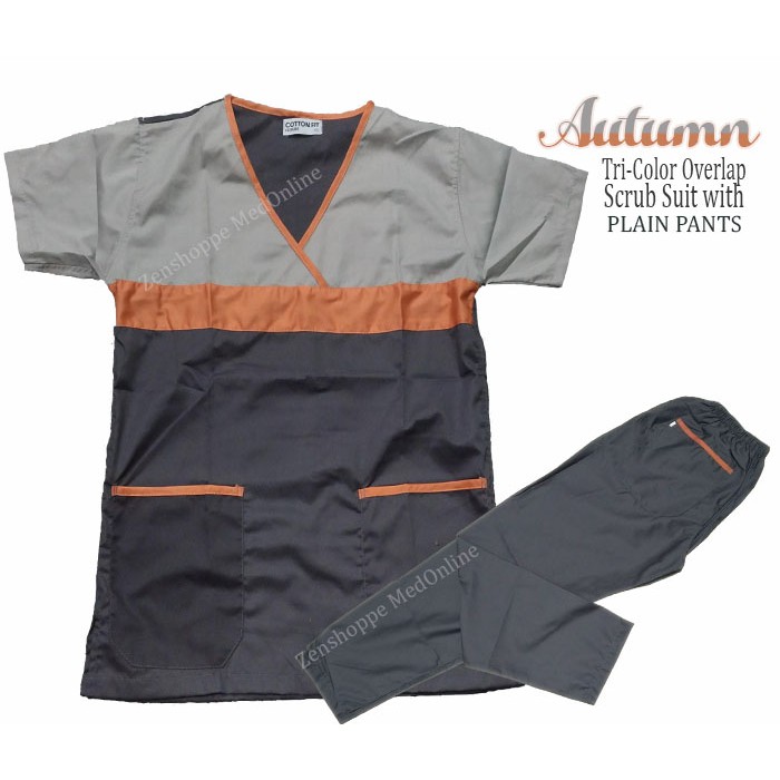TriColor Overlap Scrub Suit (Autumn) [LCR] Shopee Philippines
