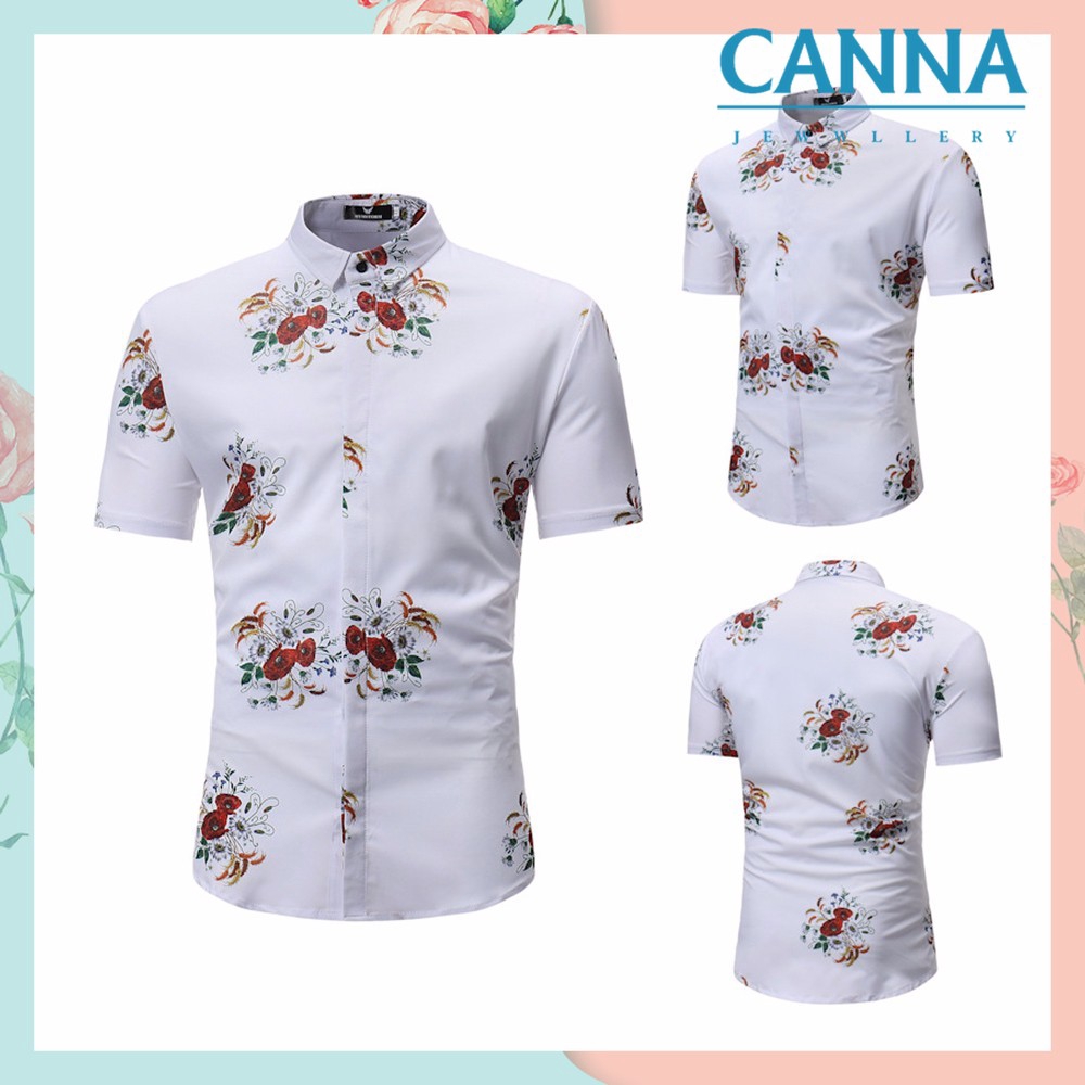 mens slim hawaiian shirt