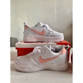 Unisex Kids Shoes Safe and Comfortable Fashion Air Force 1 Lace-Up Low Top Rubber Sneakers #4