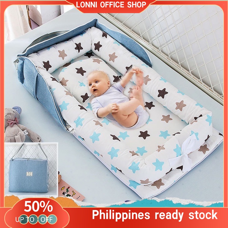 Newborn baby Portable bed crib set 4 in 1 Steps Cotton crib