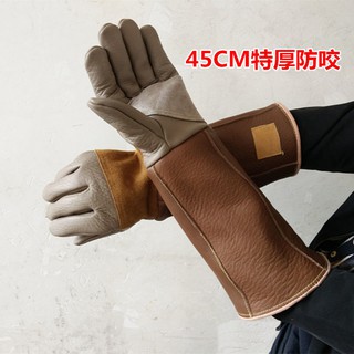 【Pet Supplies & Pet】Recommend thickened long cowhide double layer inner anti-pet cats, dogs and rats snake-proof animal scratching bathing gloves【slkfja01.ph】