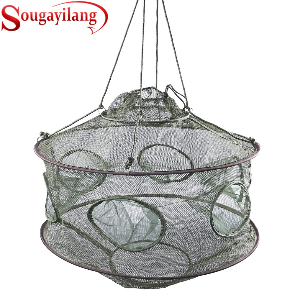 Sougayilang Top Quality Folding Fishing Net Dip Fish Net Lobster Crab ...