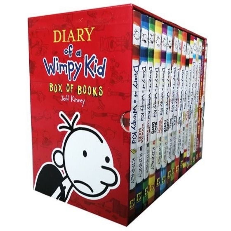 Diary of a Wimpy Kid (Set of 16 books) with Box Shopee Philippines