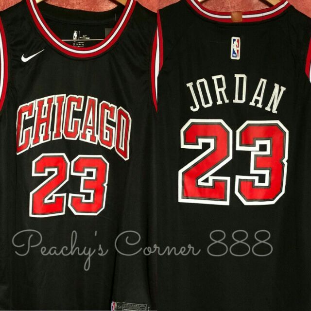 chicago bulls jordan black jersey 