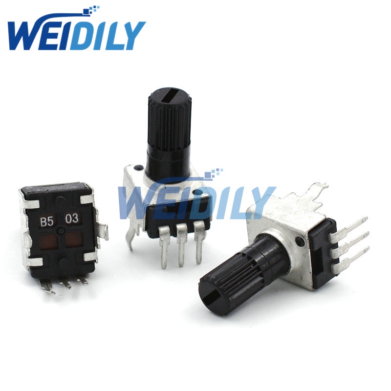 10PCS RV09 B50K B503 Potentiometer Adjustable Resistance 12.5mm Shaft 3