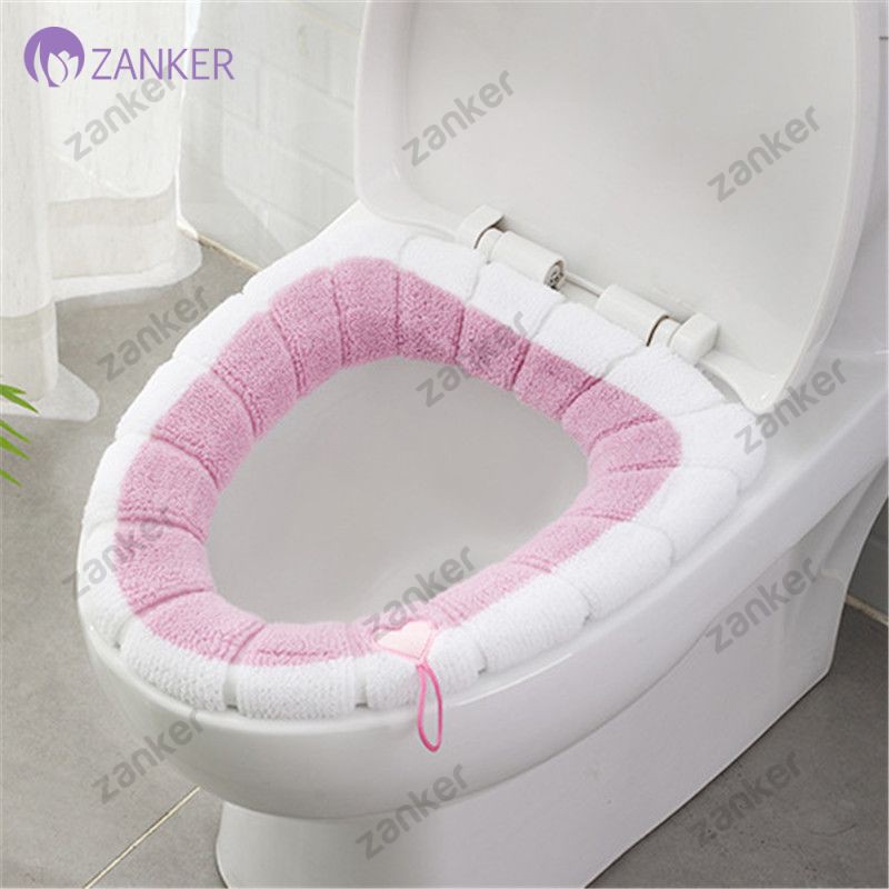 New Comfortable Universal Toilet Seat Cover Warm Soft Reusable Flannel Mat Case Lid Bathroom Produc Zanker Ee Philippines - Toilet Seat Lid Cover Sizes