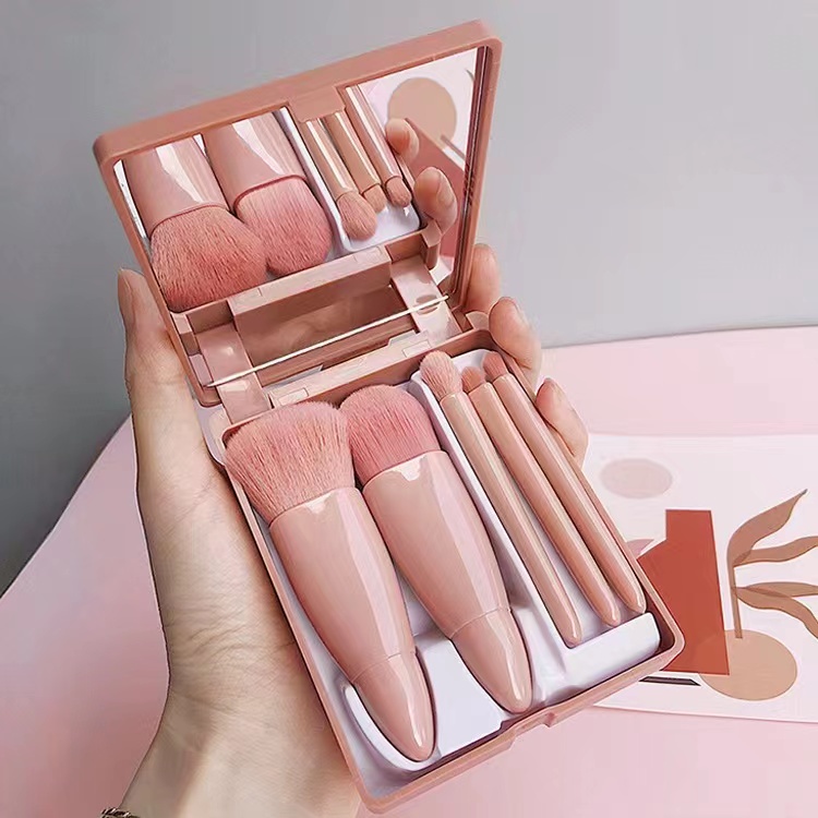 TTC 5 in 1 makeup brush set with builtin mirror Shopee Philippines
