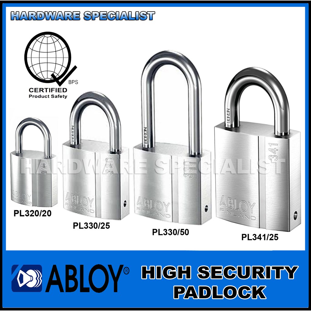 Abloy High Security Padlocks Assorted Models ORIGINAL AUTHENTIC ...