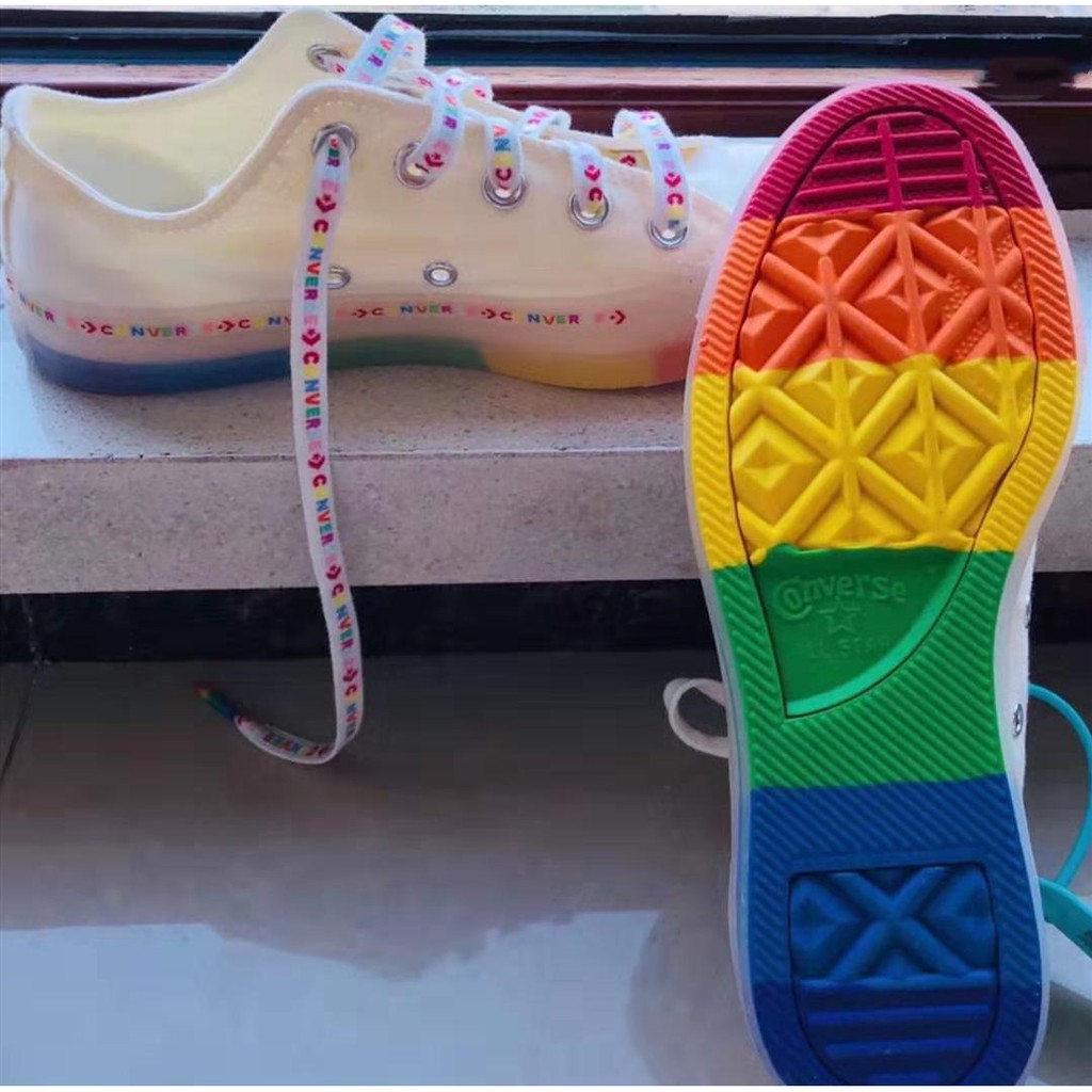 converse all star rainbow jelly
