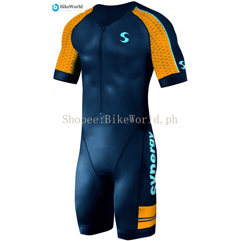 Powerband Cycling Jersey Trisuit Men S Triathlon Onesuit Quick Dry Runing Cycling Skin Suit Bike Jersey Set Padded Shopee Philippines