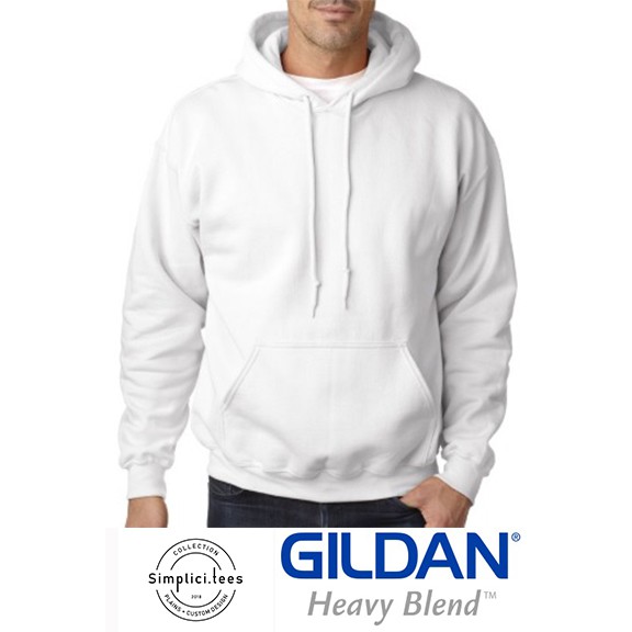 gildan white sweatshirt