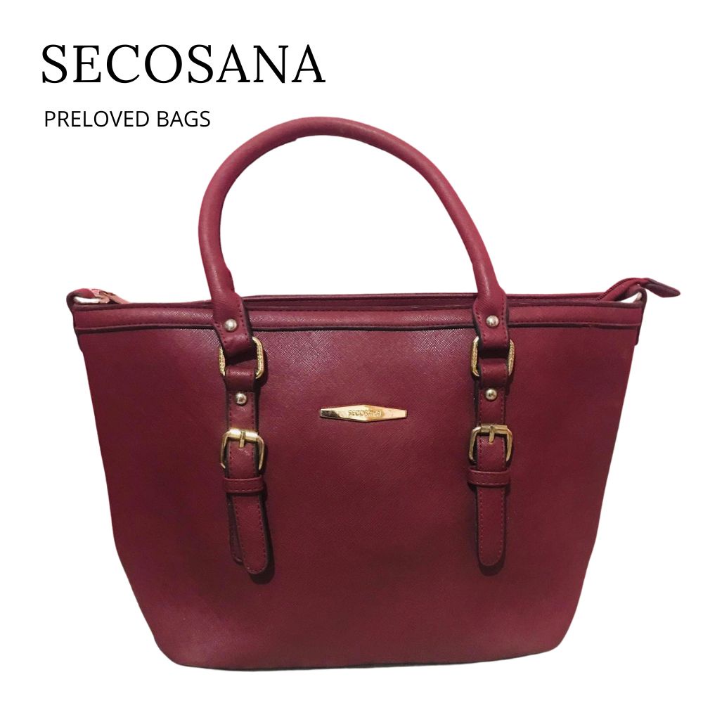 SECOSANA Prelove bag Maroon Bag for School or Office Use. Maroon office ...