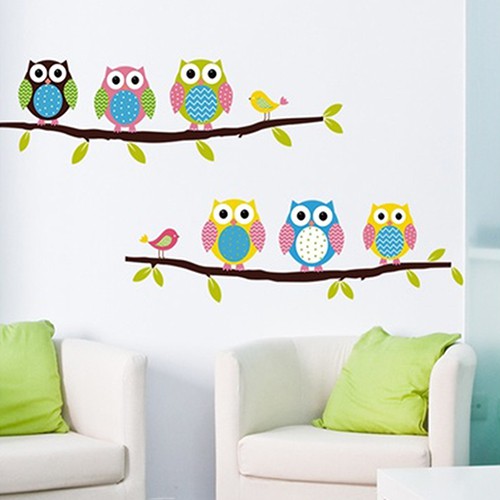 Bk Cartoon Children S Home Room Bedroom Decorative Cute Owl