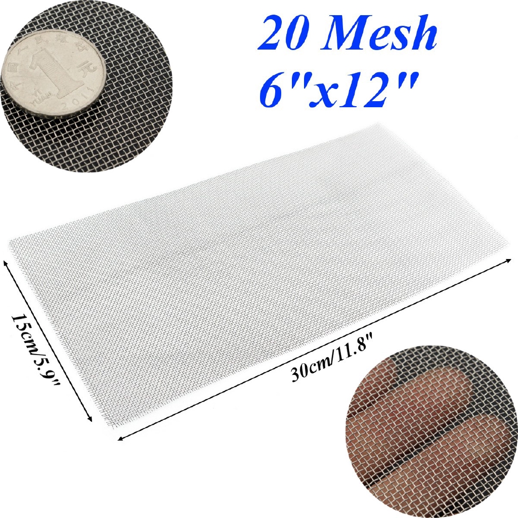 304 Stainless Steel 20 Mesh Wire Cloth Screen Filtration | Shopee ...