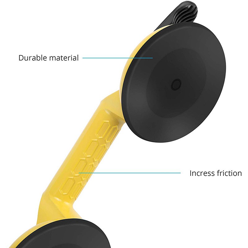 2 Pcs Glass Suction Cups Heavy Duty Aluminum Vacuum Plate Handle Glass Holder Hooks to Lift Large Glass