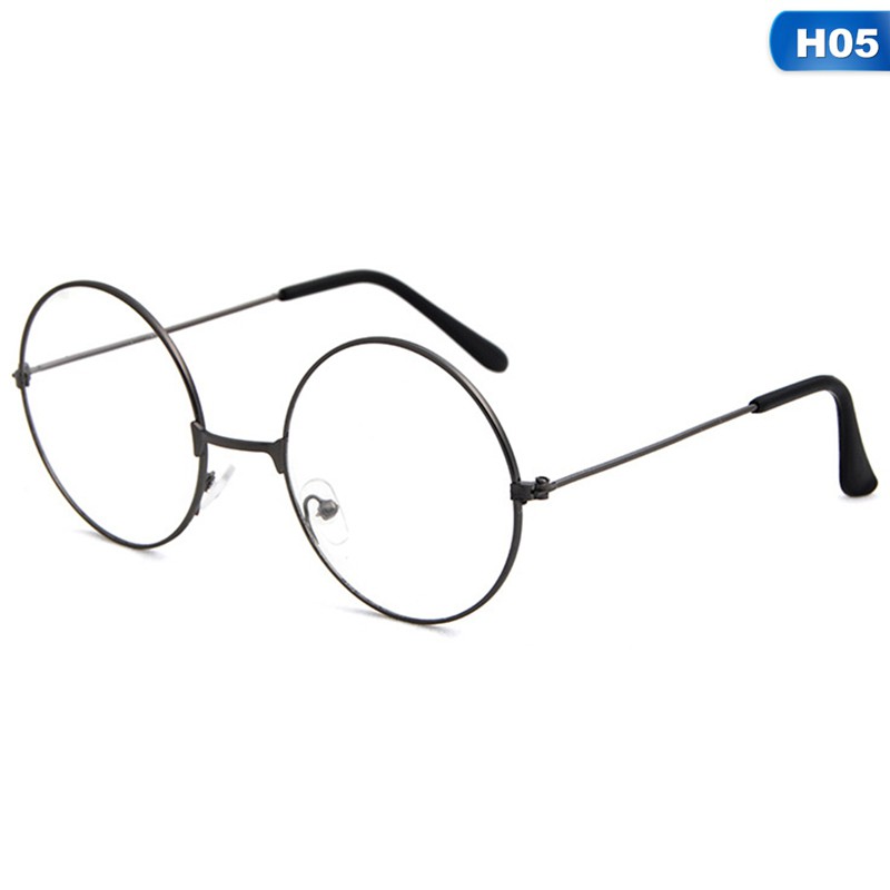 clear plastic round glasses