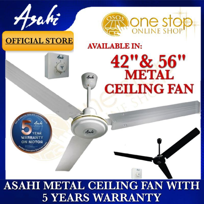 Asahi C 42 Ceiling Fan 42cm Blade, Ceiling Fan Light Fuse