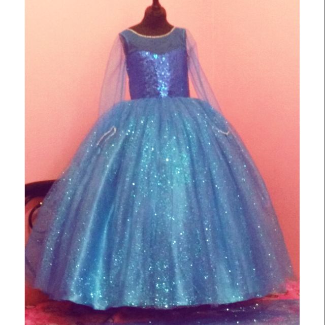 frozen gown for 7th birthday