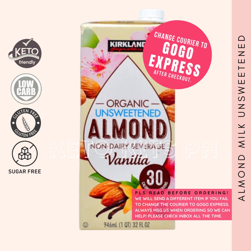 Kirkland Almond Milk Unsweetened (For Keto/Lowcarb Diet) Shopee
