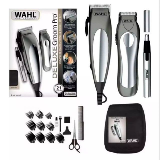 wahl deluxe hair clipper kit