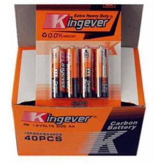 Batteries ❧Kingever King Ever Extra Heavy Duty AA or AAA 3A/2A Battery 40pcs Batteries 10 Pack 1 Box