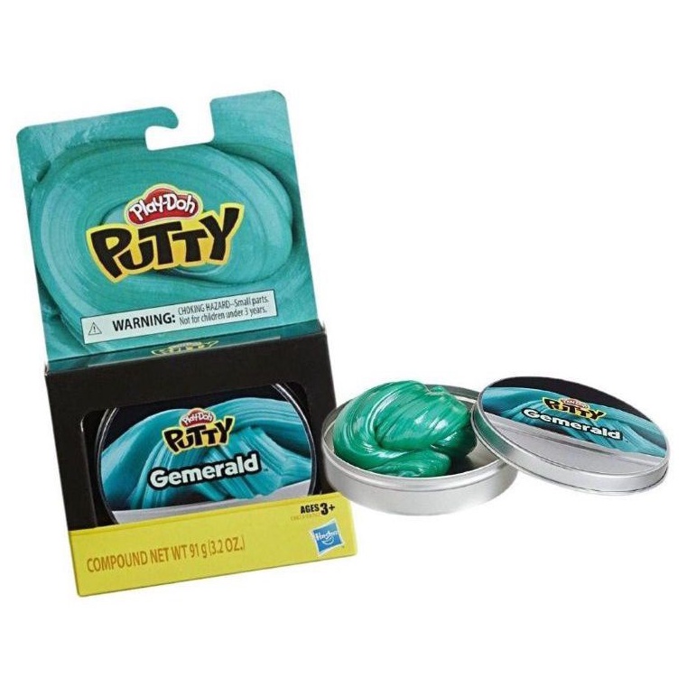 Play DOH PUTTY GEMERALD PLAYDOH PUTY EMERALD Green TOYS SLIME STRESS