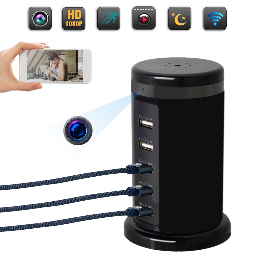 1080p usb charger hidden camera