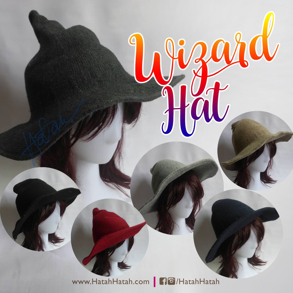 Wizard Hats Witch Hats Teens To Adult Shopee Philippines - neko wizard hat roblox