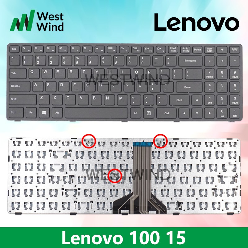 Keyboard For Lenovo Ideapad 100 15ibd 100 15 100 15 Us Shopee Philippines