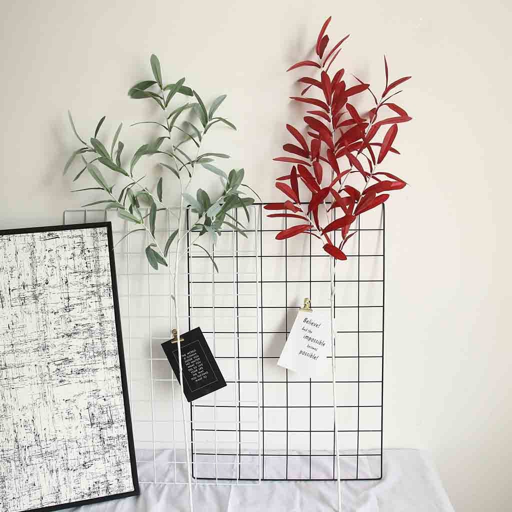 Fake Artificial Olive Leaf Green Plant Branches Garland Party Home