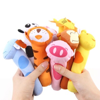 Animals Baby Rattles Soft Plush Toys Handing BB Sounder bell #4