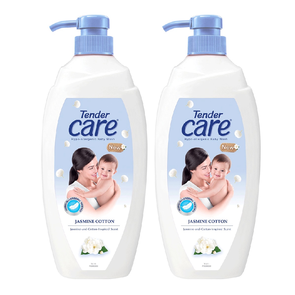 Tender Care Jasmine Cotton HypoAllergenic Baby Wash 500mL Pack of 2