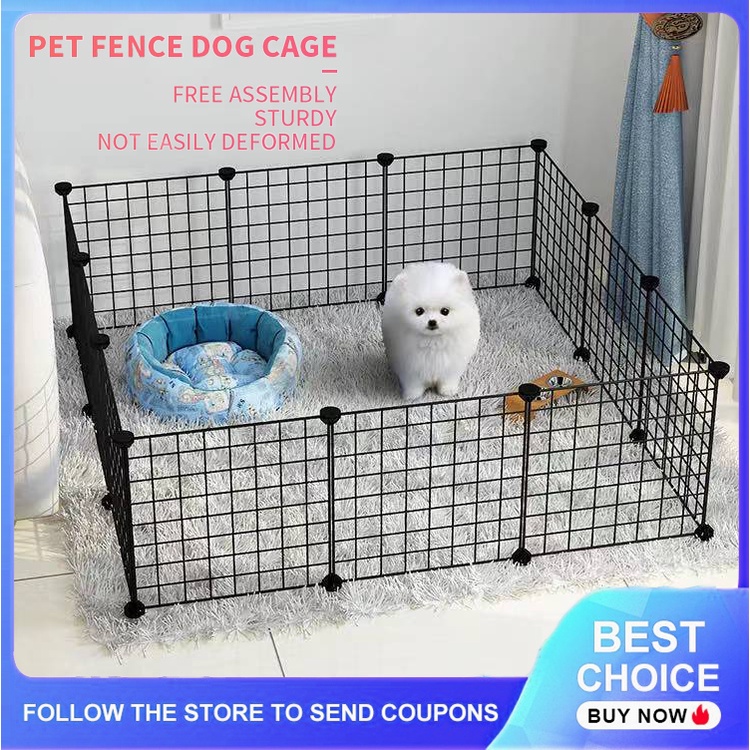 DIY Dog Cage Stackable Pet Fence 35*35CM Cat Rabbit Fence Pet Cage DIY ...