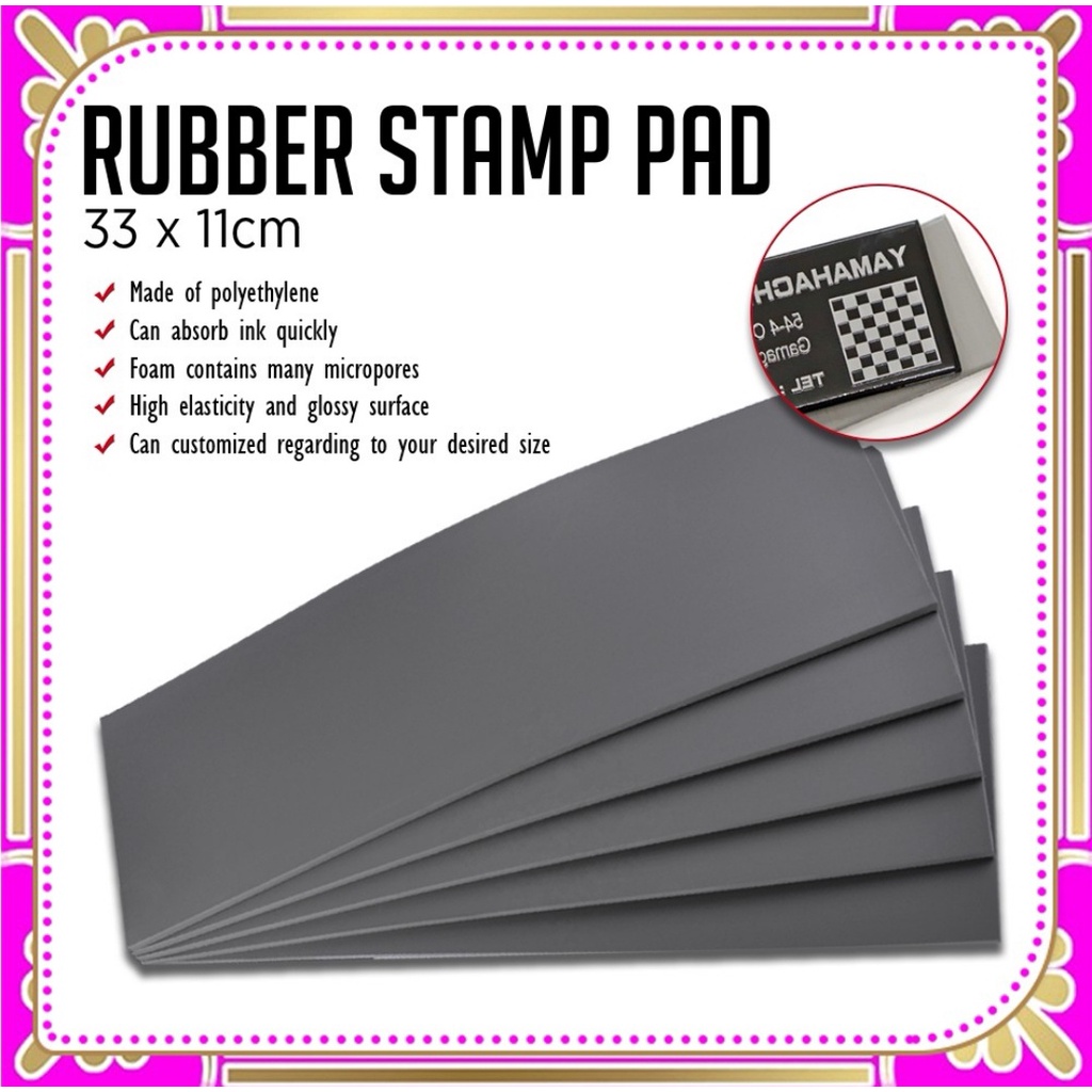 RUBBER STAMP PAD (for stamp pad and case) 33.5 * 11 CM Shopee Philippines