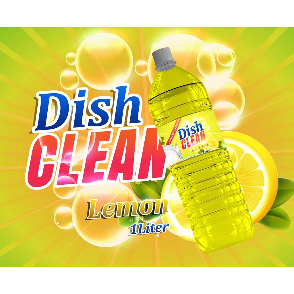1L Dish Clean Dishwashing Liquid Lemon Shopee Philippines