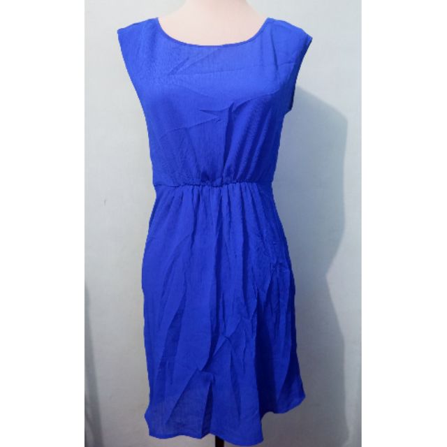 royal blue chiffon dress