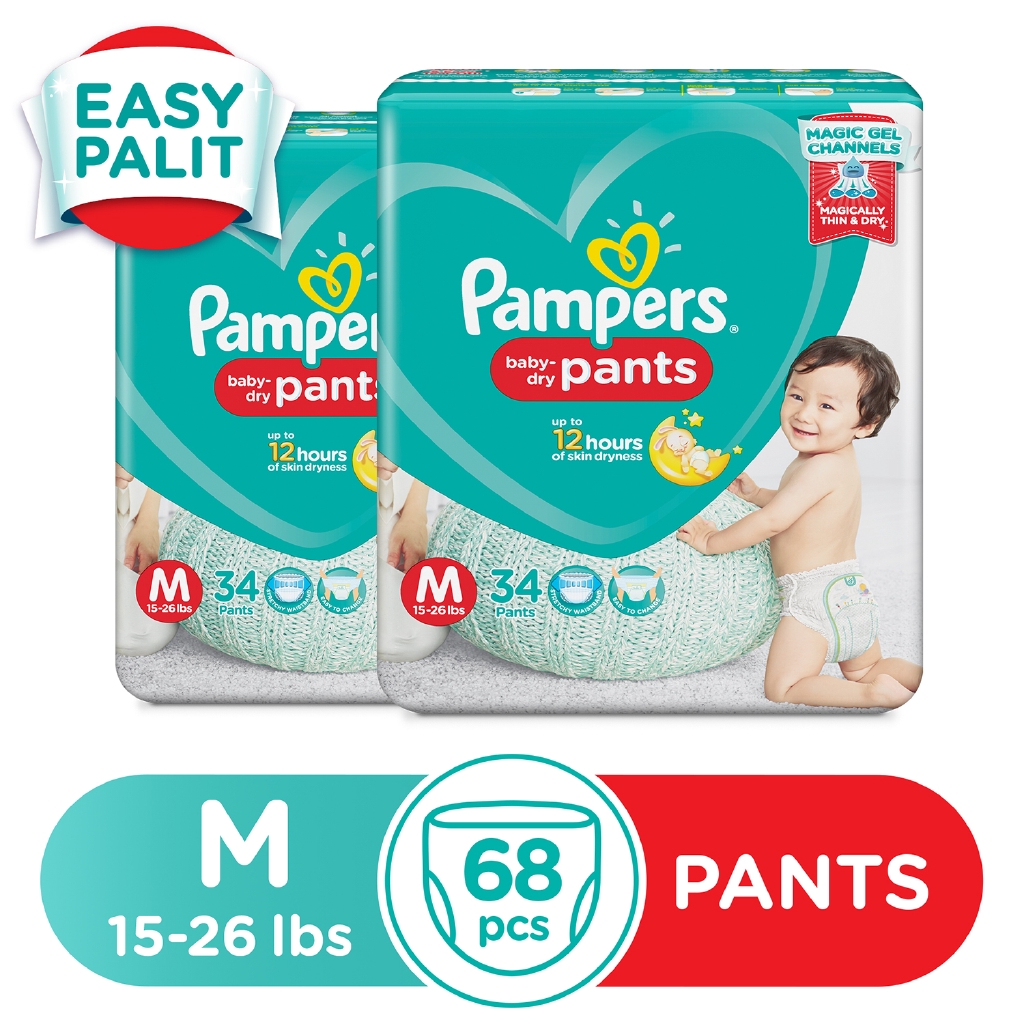 pampers baby dry 34 pack