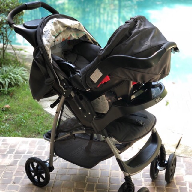 3 seat stroller used