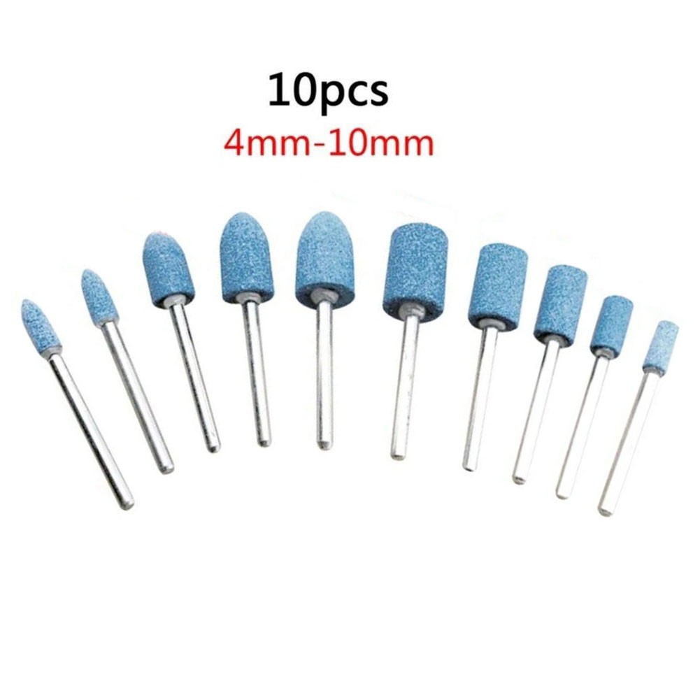 Grinding Bit Rotary Stone Die Grinder Drill Bit Abrasive 10pcs Ceramic